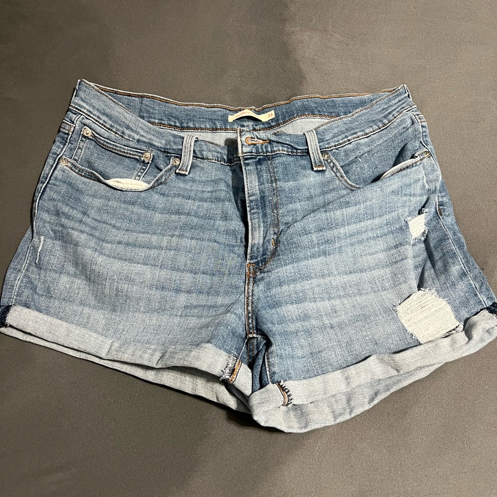 Women's Blue Denim Shorts